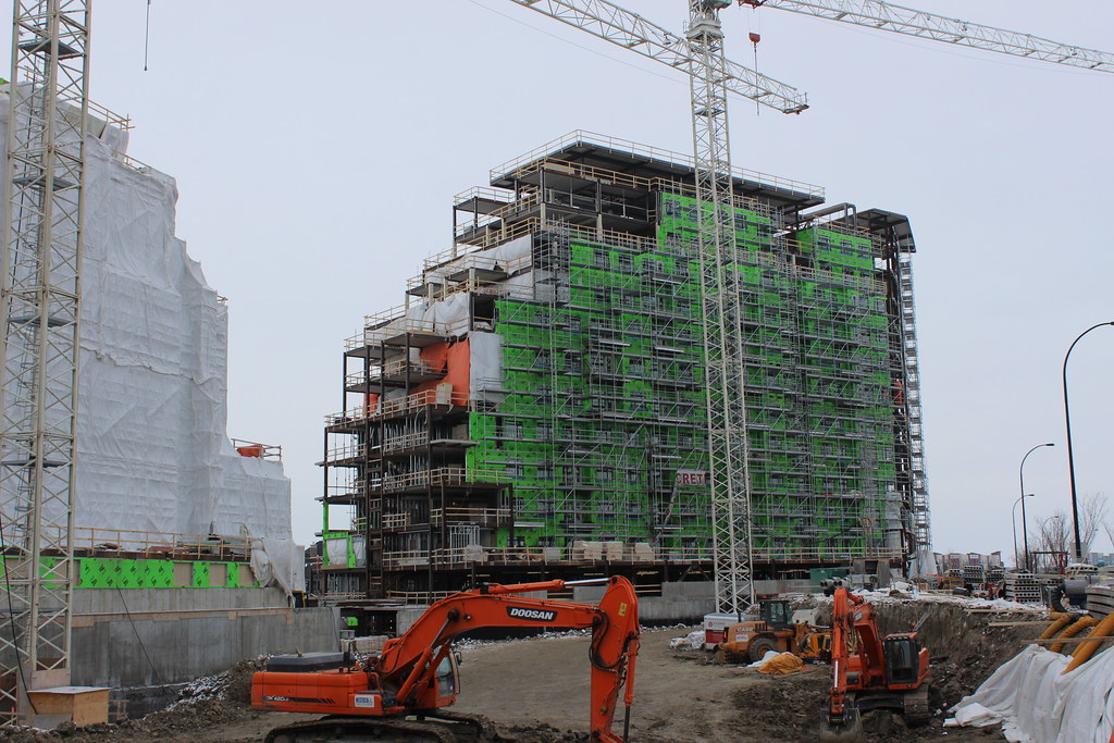 Sistema de protección perimetral instalado en obra