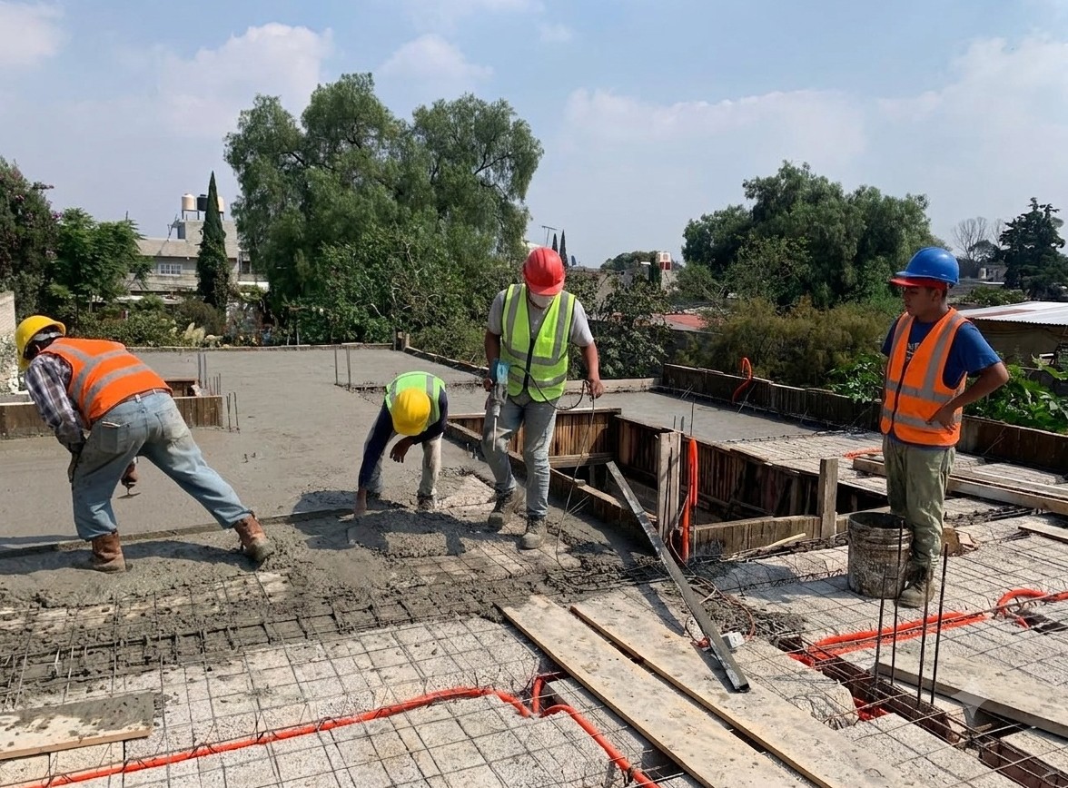 Obra de edificación en proceso